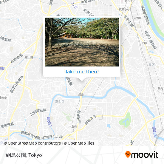 綱島公園 map