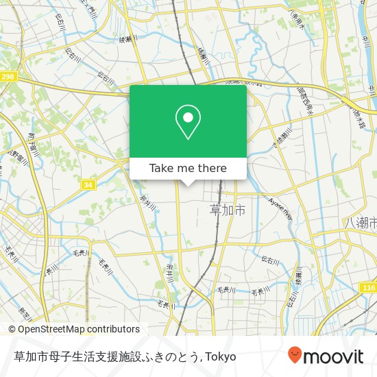 草加市母子生活支援施設ふきのとう map