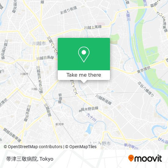帯津三敬病院 map