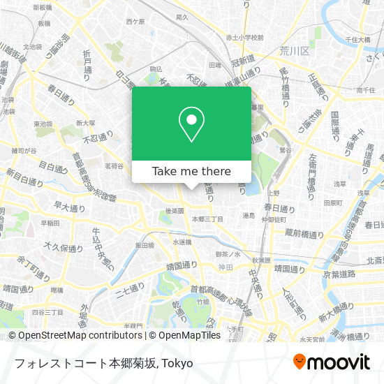 フォレストコート本郷菊坂 map