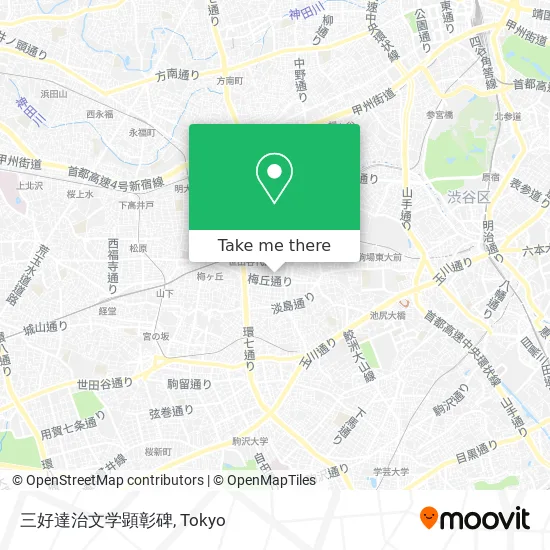 三好達治文学顕彰碑 map