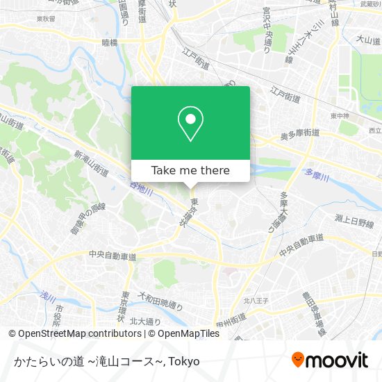 かたらいの道 ~滝山コース~ map