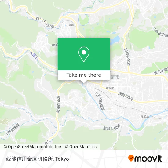 飯能信用金庫研修所 map