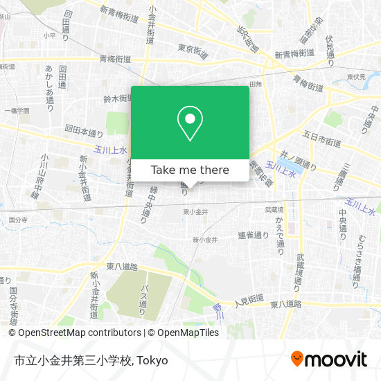 市立小金井第三小学校 map