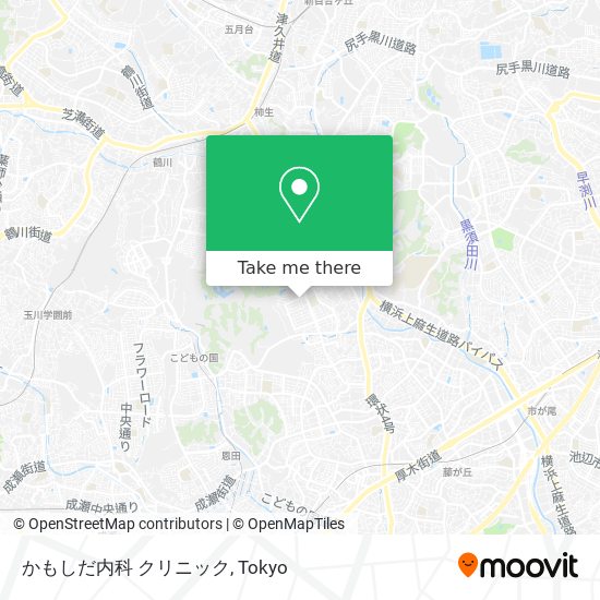 かもしだ内科 クリニック map