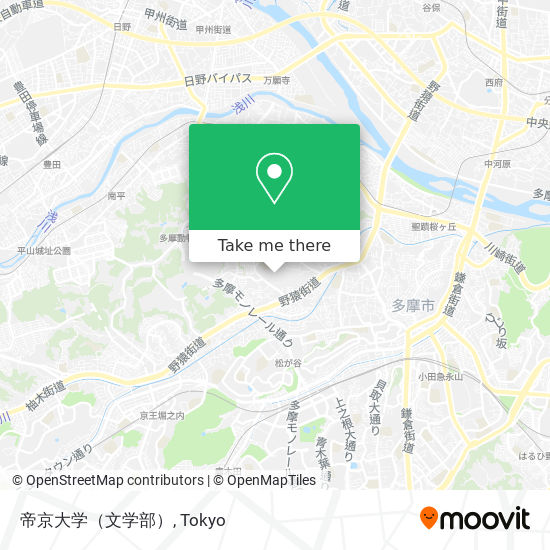 帝京大学（文学部） map