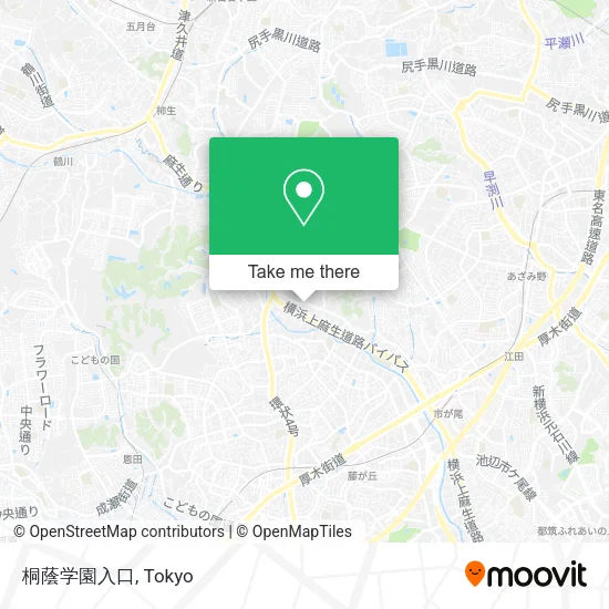 桐蔭学園入口 map