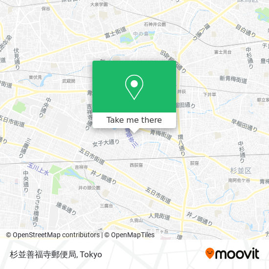 杉並善福寺郵便局 map