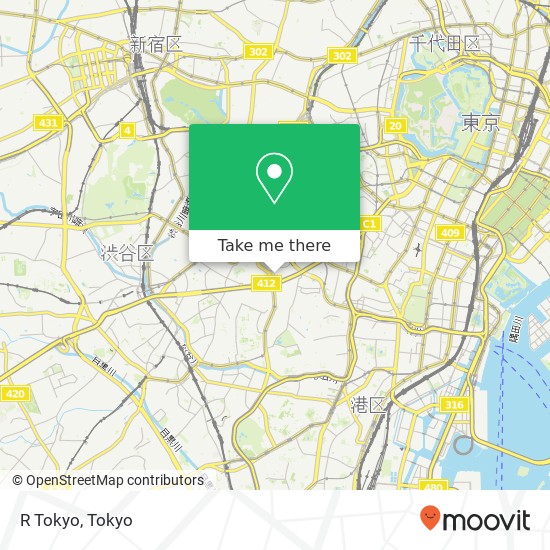 R Tokyo map