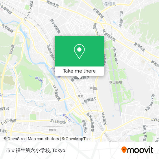 How To Get To 市立福生第六小学校 In 羽村市 By Bus Or Metro