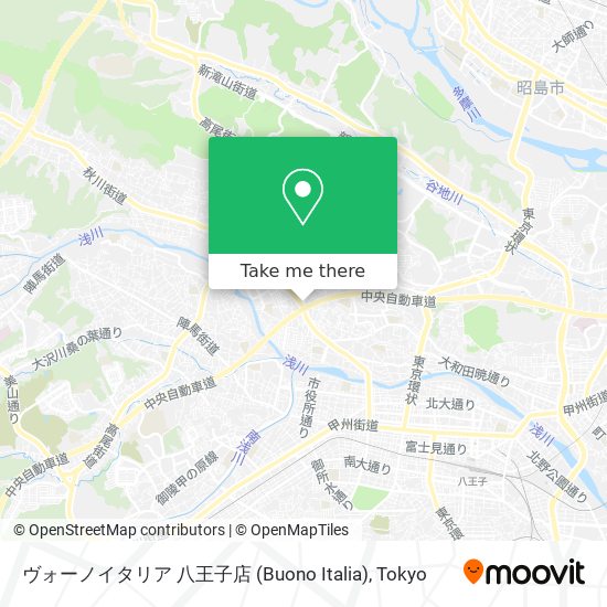 How To Get To ヴォーノイタリア 八王子店 Buono Italia In 八王子市 By Bus Or Metro