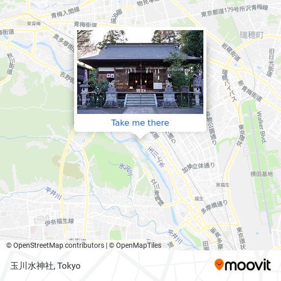 玉川水神社 map