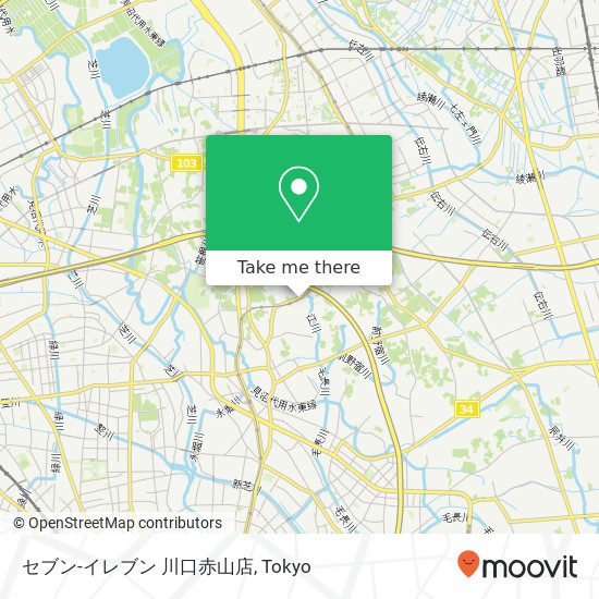 セブン-イレブン 川口赤山店 map