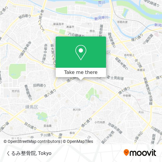 버스 또는 지하철 으로 板橋区 에서 くるみ整骨院 으로 가는법 Moovit