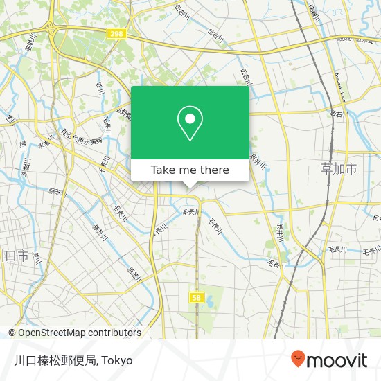 川口榛松郵便局 map