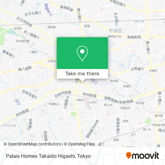 Palais Homes Takaido Higashi map