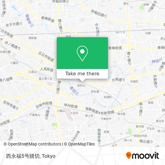西永福5号踏切 map