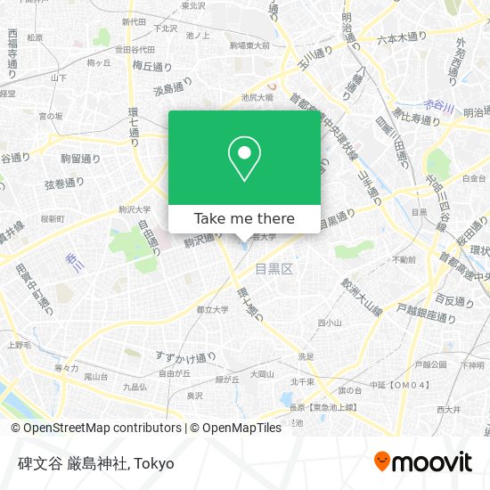 碑文谷 厳島神社 map