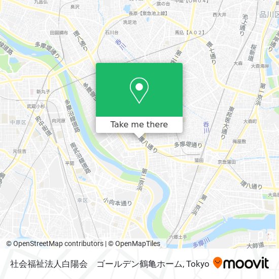 社会福祉法人白陽会　ゴールデン鶴亀ホーム map