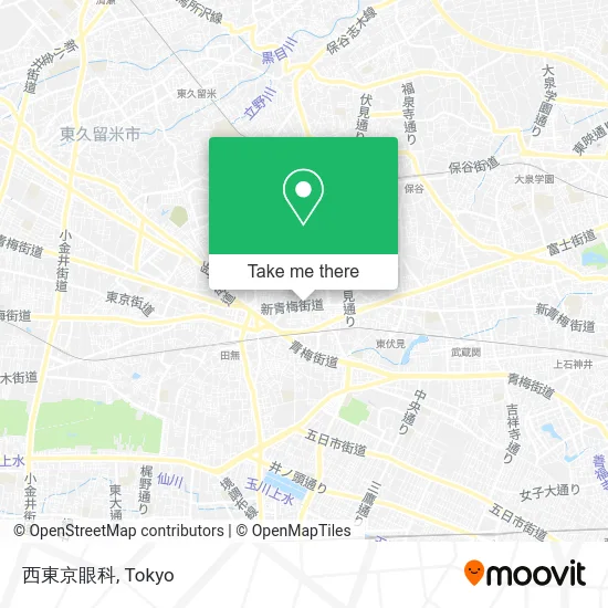 西東京眼科 map