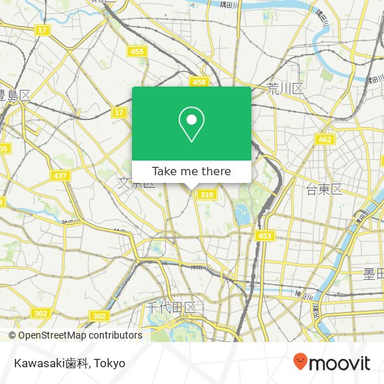 Kawasaki歯科 map