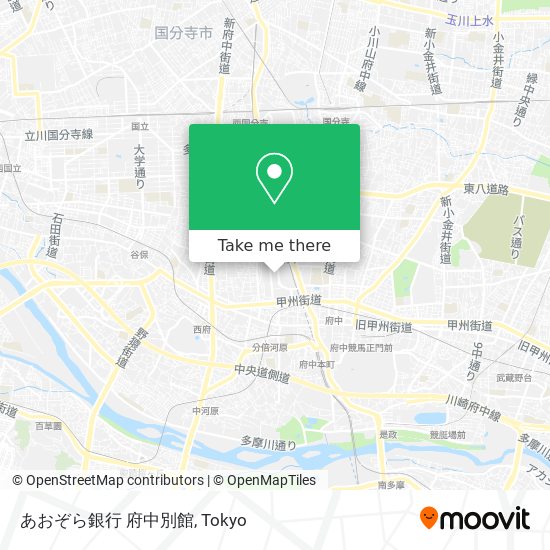 あおぞら銀行 府中別館 map