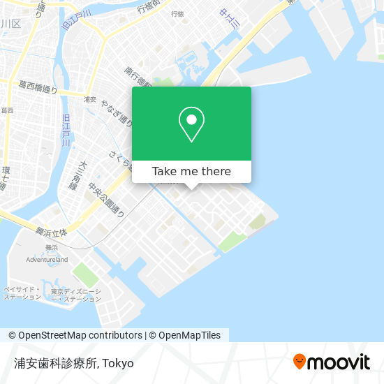 浦安歯科診療所 map