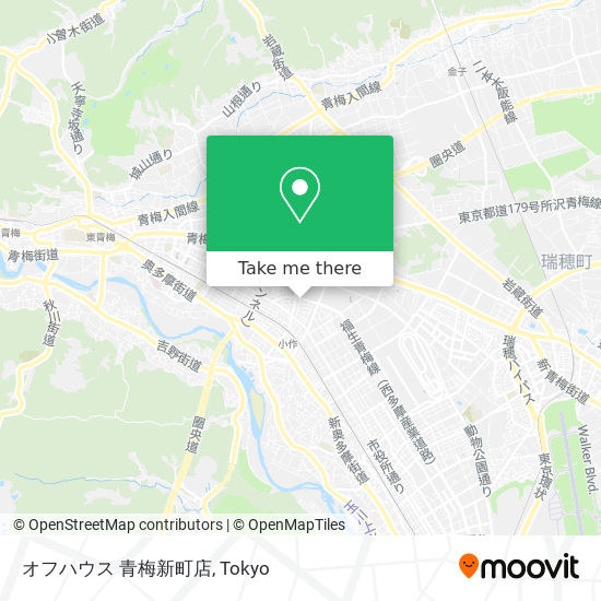 オフハウス 青梅新町店 map