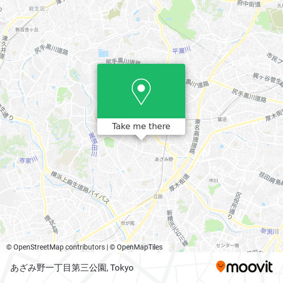 あざみ野一丁目第三公園 map