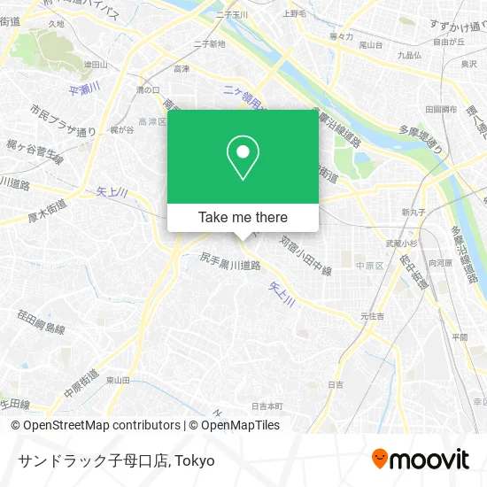Sundrug Komoguchi Store map