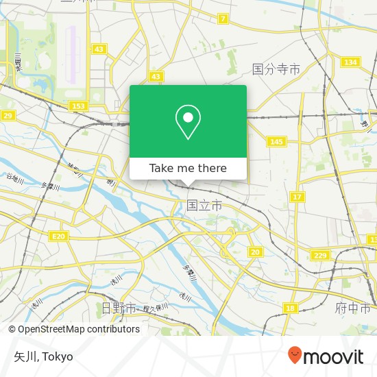 矢川 map