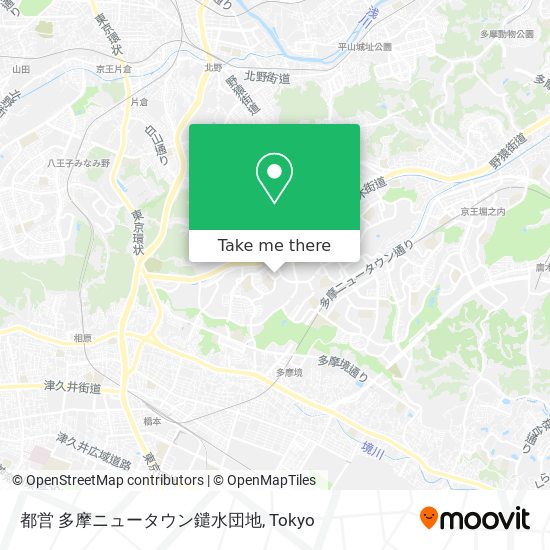 都営 多摩ニュータウン鑓水団地 map