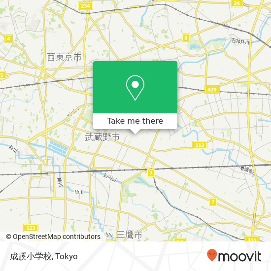 成蹊小学校 map