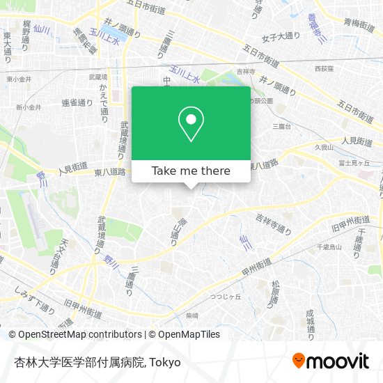 How To Get To 杏林大学医学部付属病院 In 三鷹市 By Bus Moovit