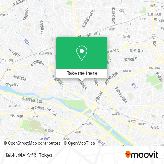 岡本地区会館 map