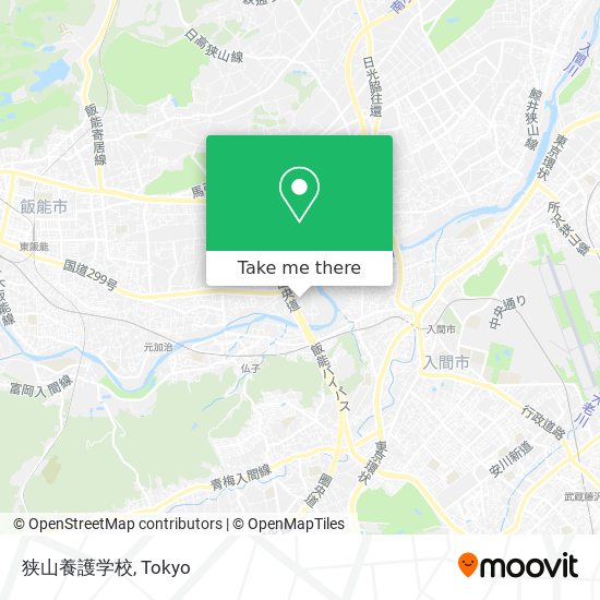 狭山養護学校 map