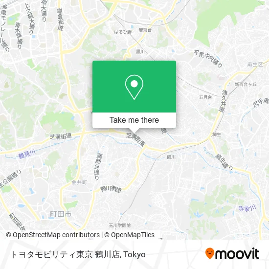 Toyota Mobility Tokyo Tsurukawa Store map