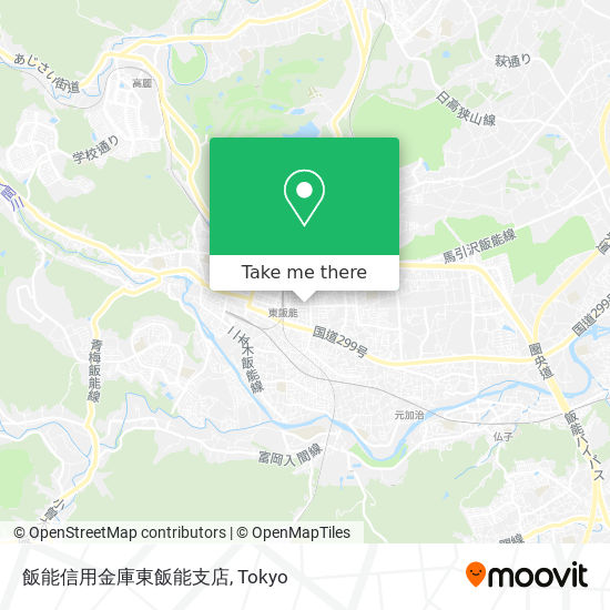 飯能信用金庫東飯能支店 map