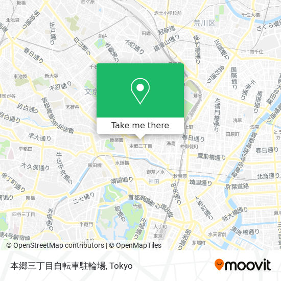 本郷三丁目自転車駐輪場 map