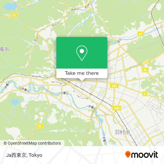 Ja西東京 map