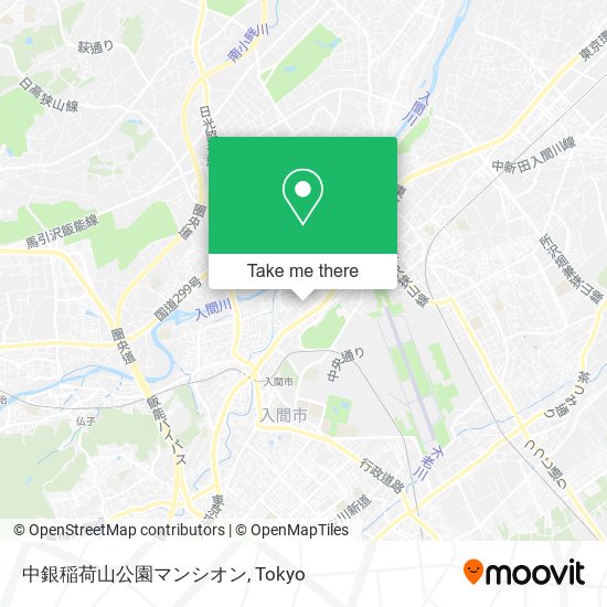 中銀稲荷山公園マンシオン map
