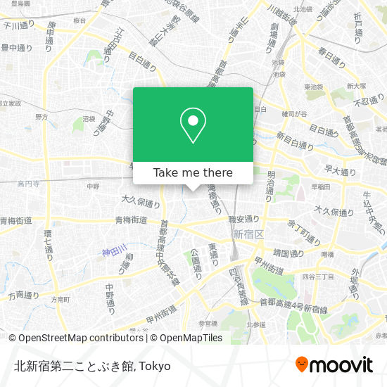 北新宿第二ことぶき館 map