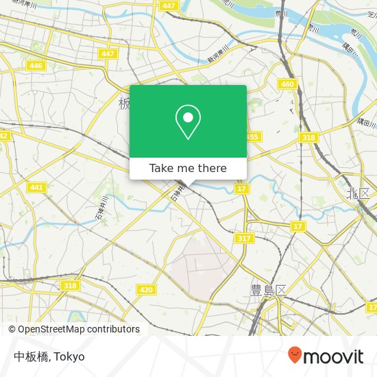中板橋 map