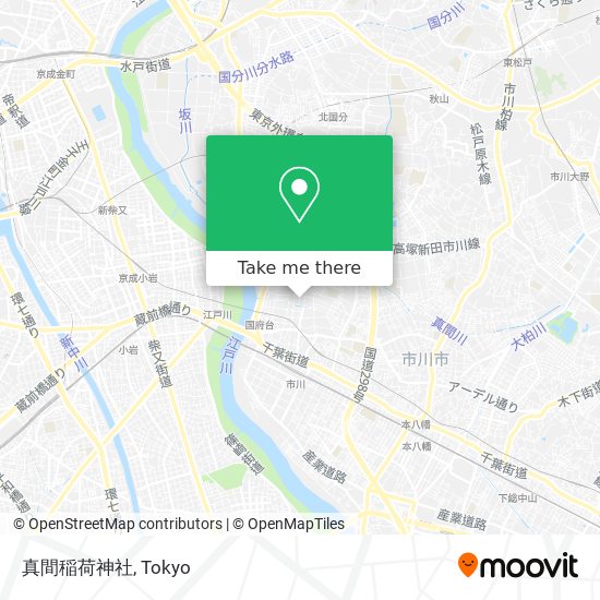 真間稲荷神社 map