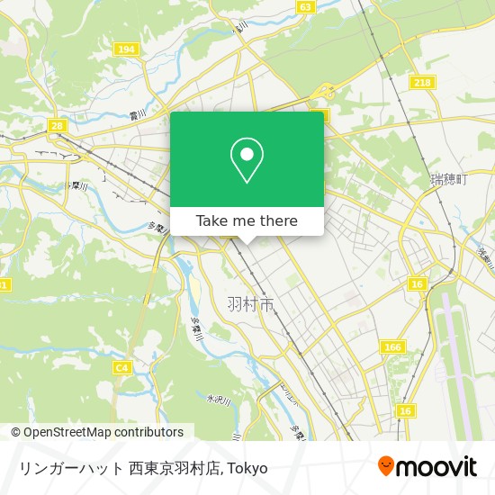 リンガーハット 西東京羽村店 map