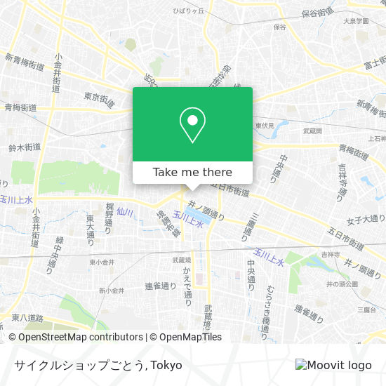 サイクルショップごとう map