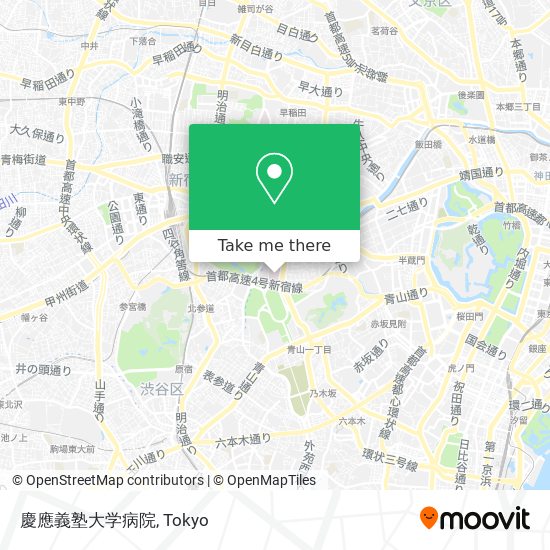 慶應義塾大学病院 map