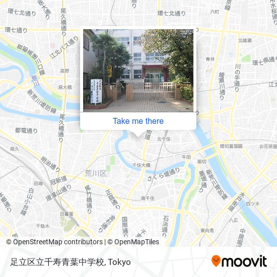 足立区立千寿青葉中学校 map