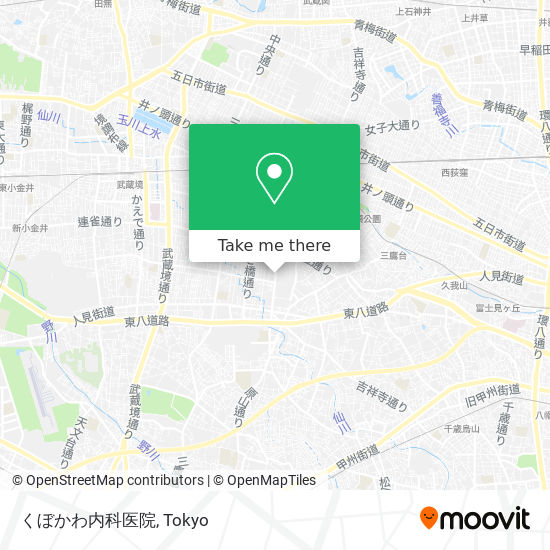 くぼかわ内科医院 map