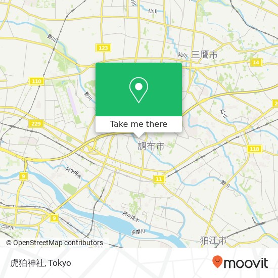 虎狛神社 map